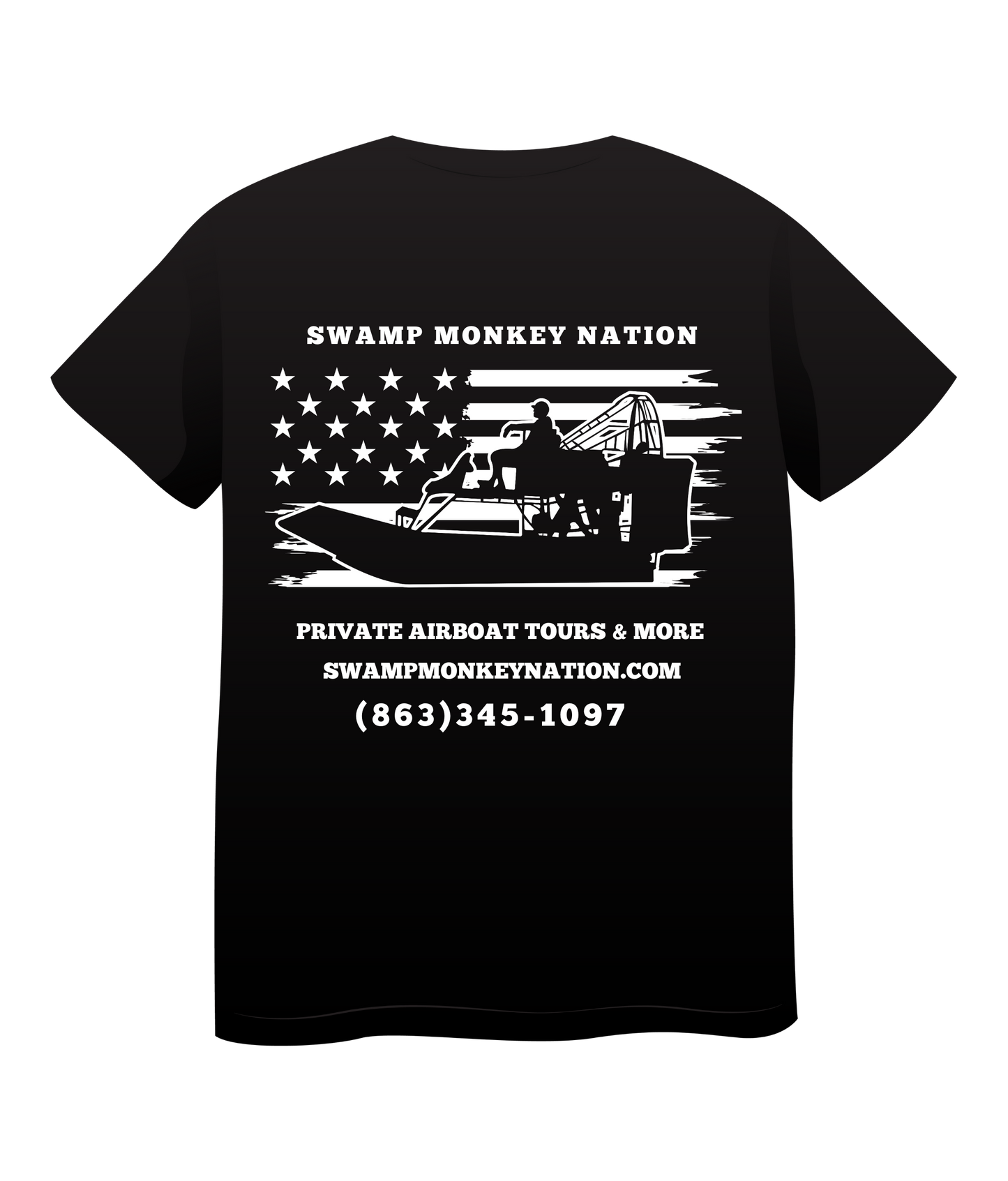 Swamp Monkey Black T-shirt
